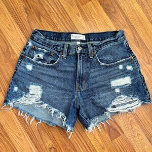 A&F The Boyfriend Short | Curve Love | Mid-Rise Jean Short